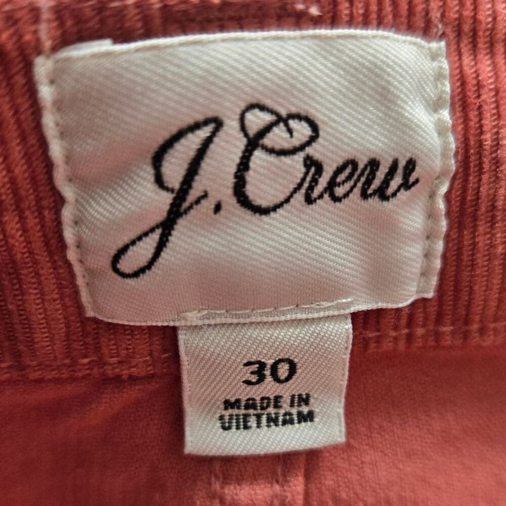 J.Crew Womens Re-Imagined Corduroy Jeans Pants Size 30 Rust 5-Pocket Pants - Picture 8 of 9